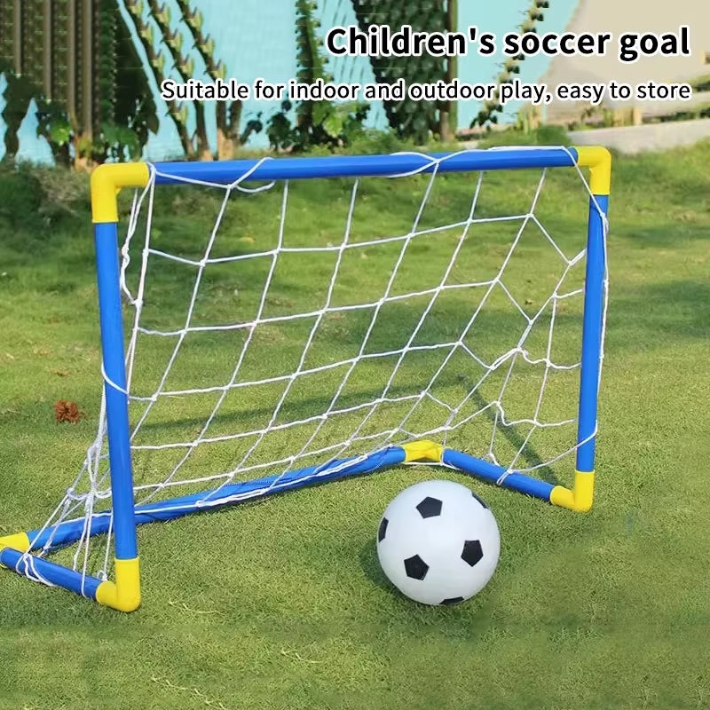 Portable Micro Soccer Goal Set (Net, Pump, Ball Included) | Lightweight Indoor/Outdoor Gear for Park & Beach Training