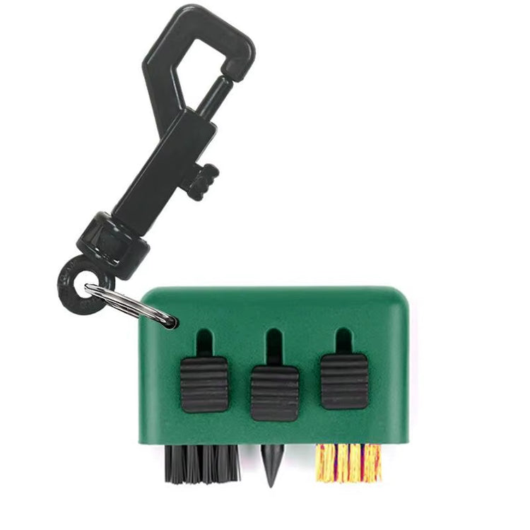 3 in 1 Golf Club Cleaning Brush Portable Groove Cleaner for Wedge Putter Golf Training Accessories Tool