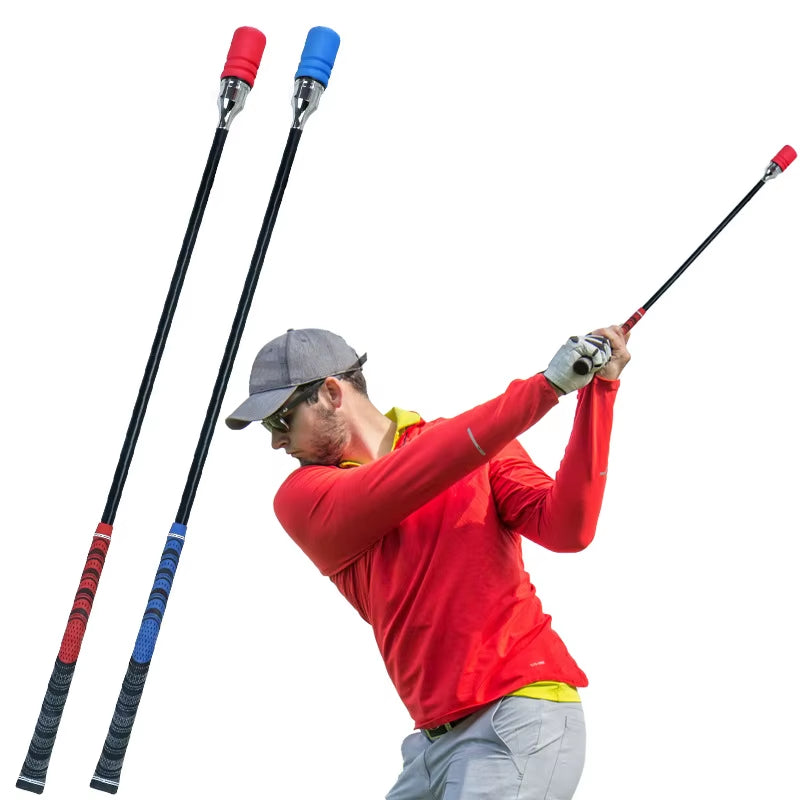 Portable Golf Swing Speed Stick Trainer Click Tempo Grip Improve Flexibility Rhythm Warm up Training Aid Indoor Outdoor
