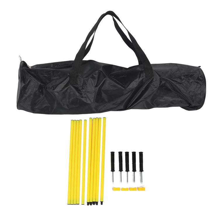 5Pcs Soccer Agility Poles 1.5M Adjustable Agility Training Poles Multifunctional Football Training Pole with Base Buckle