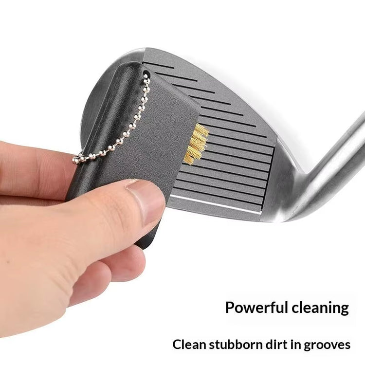 3 in 1 Golf Club Cleaning Brush Portable Groove Cleaner for Wedge Putter Golf Training Accessories Tool