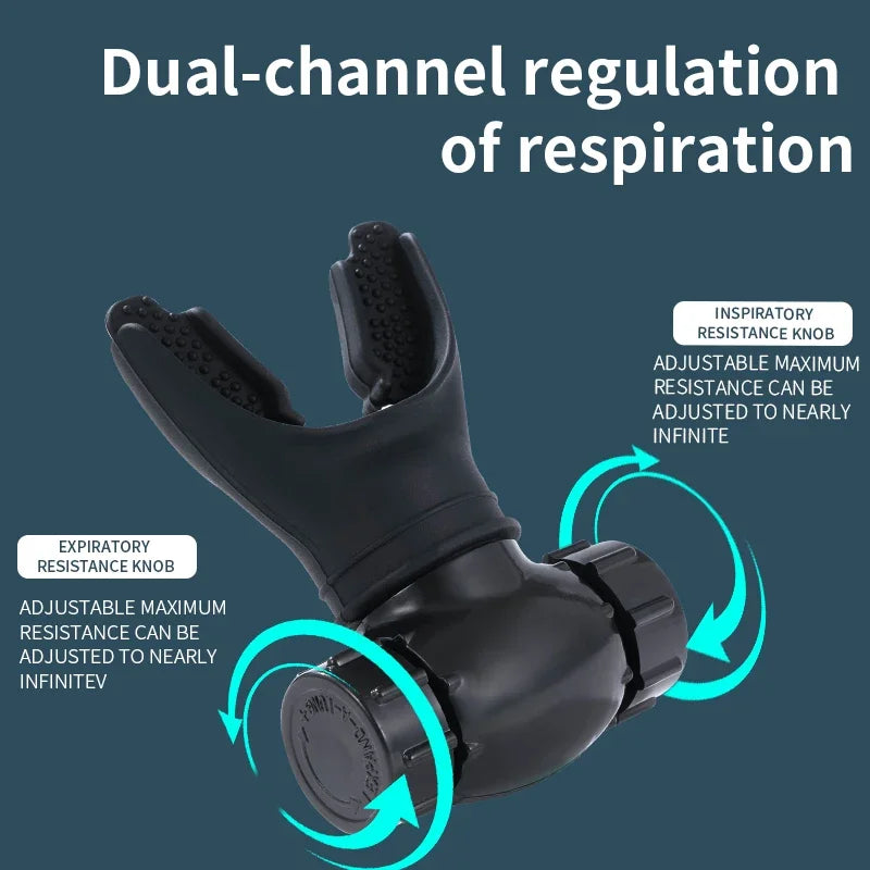 1Pc Sports Breathing Trainer Exercise Lung Face Mouthpiece Respirator Fitness Equipment for Household Healthy Care Accessories
