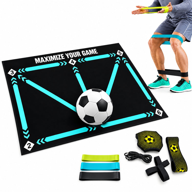 Football Training Mat Durable Non Slip Foldable Kids Adults Dribble Training Mat Football Training Indoor Ourdoor Equipment